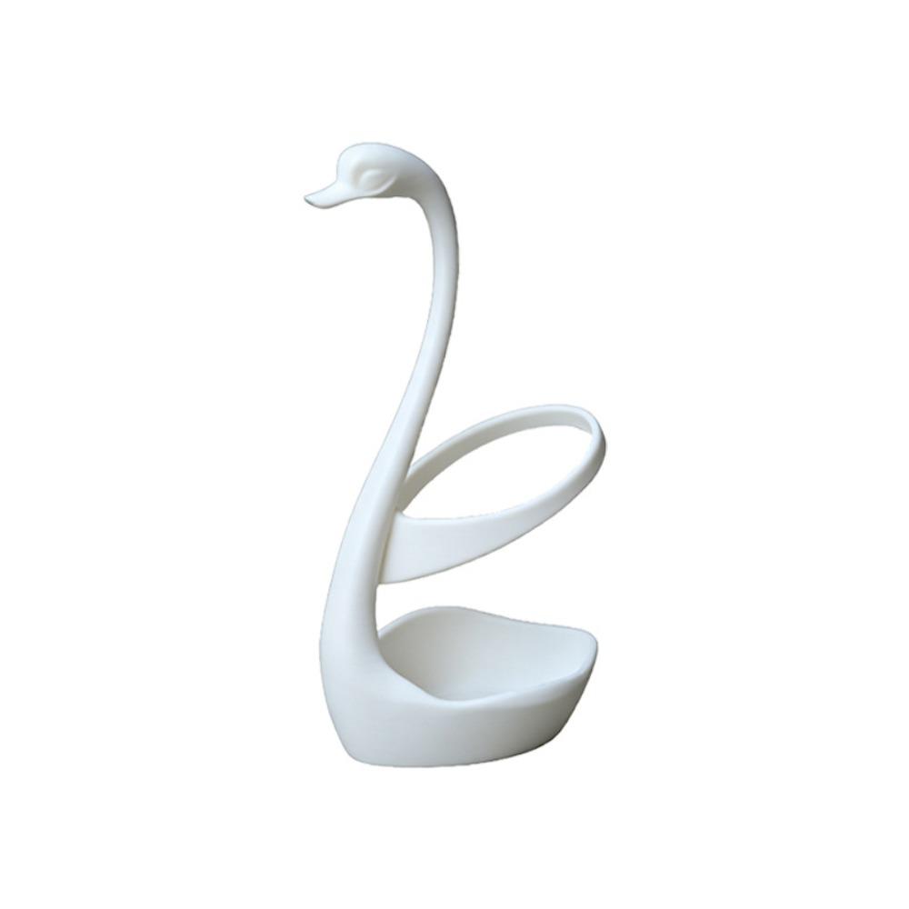 Decorative Swan Toothbrush Holder 3D Printing Makeup Brush Shelf  Washstand Vanity белый
