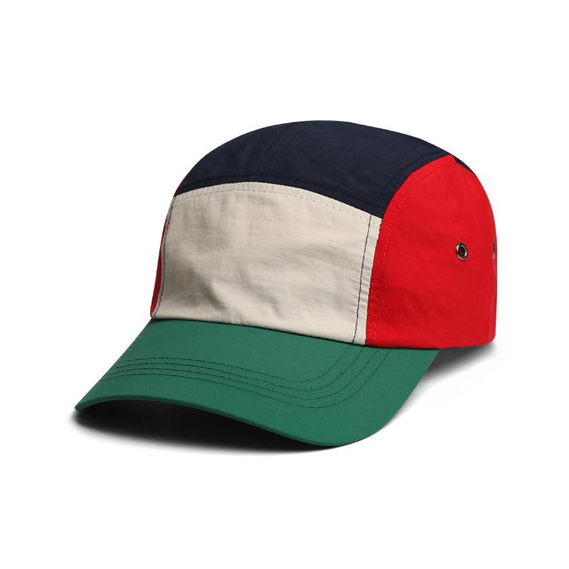 

Retro color blocked baseball cap, quick drying waterproof soft top duckbill cap, outdoor sports and leisure sun shading Adjustable