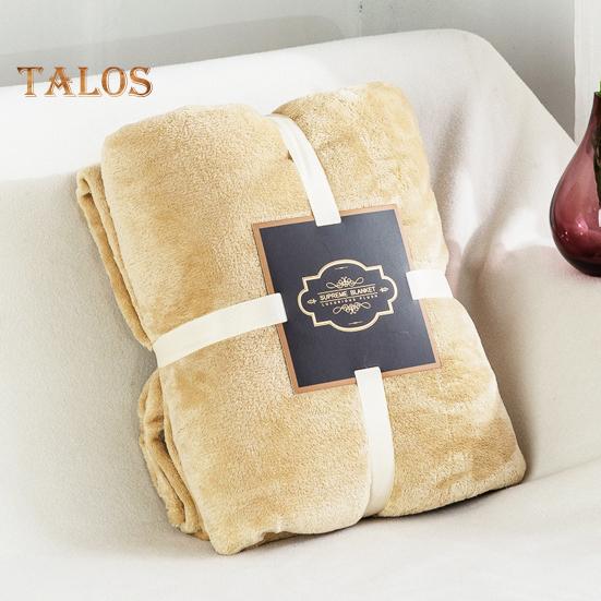 Flannel Blanket Thickened Double-sided Fluff Plush Solid Color Office Nap Dormitory Home Bed Sofa Travel Cozy Warm Winter Blanket