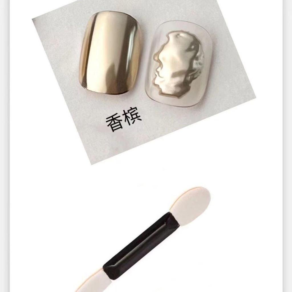 Second Gen Magic Mirror Powder: Luxury Retro Champagne Gold/Silver Nail Art Decoration