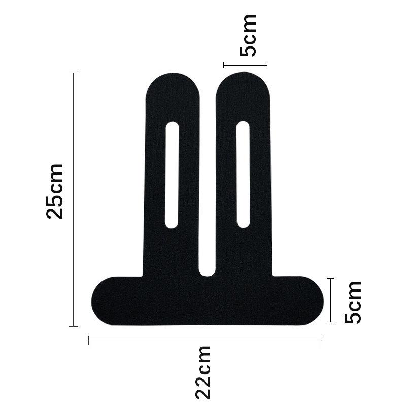 

1 шт. Предварительно нарезанная кинезиологическая лента для коленей Водонепроницаемая эластичная дышащая спортивная лента Спортивный бинт чёрный