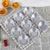 Aluminum Portuguese Style Egg Tart Cupcake Mould Fruit Cake Die Mold Small Baking Tool Pasteis De Nata Oven Bake Round