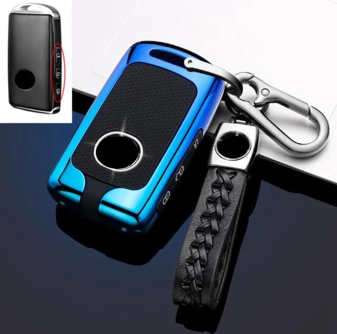 Heißes Innenraum Zubehör Auto Zinklegierung 3 Tasten Schlüsselhülle Abdeckung Halter Für Mazda 3 Alexa CX4 CX5 CX8 Schlüsselanhänger Auto Innenraum Zubehör