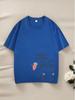 Heavyweight 220g Children's Combed Cotton Cartoon T-Shirt - Short Sleeve, Casual Trendy Top for Boys and Girls