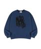 SLOWACID Blurry Logo Sweatshirt [Deep Blue]