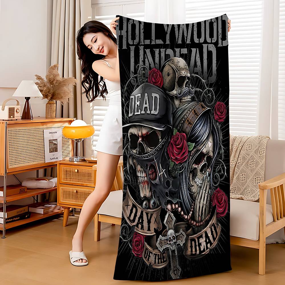 H-Hollywood Undead Singer Big Microfiber Beach Towels Quick Dry Towel Sand Beach Towels Pool Towel for Travel Swim Pool Yoga