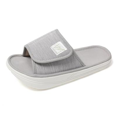 YuLago Diet Slippers for Indoor Use, Women's and Men's, Room Shoes, Core Strength, Posture, and Beautiful Legs [Gray, Size L]
