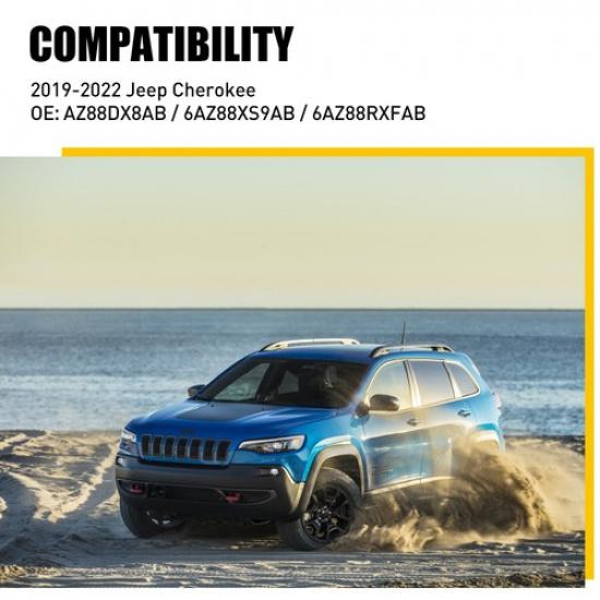 For Jeep Cherokee -22 Front Grill Grille Honeycomb erts Mesh Matte Black