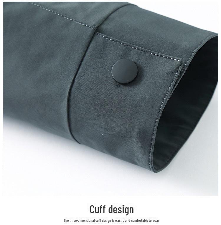 Men's High-End Business Casual Stand-Up Collar Windbreaker Jacket