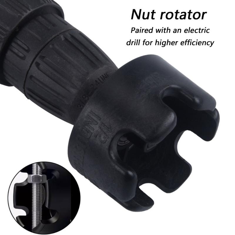 Fast Disassembly Sockets Tool Electric for Nut and Long Bolt Extraction Including Size Option 1/4, 3/8, 1/2Inch and Standard Drive