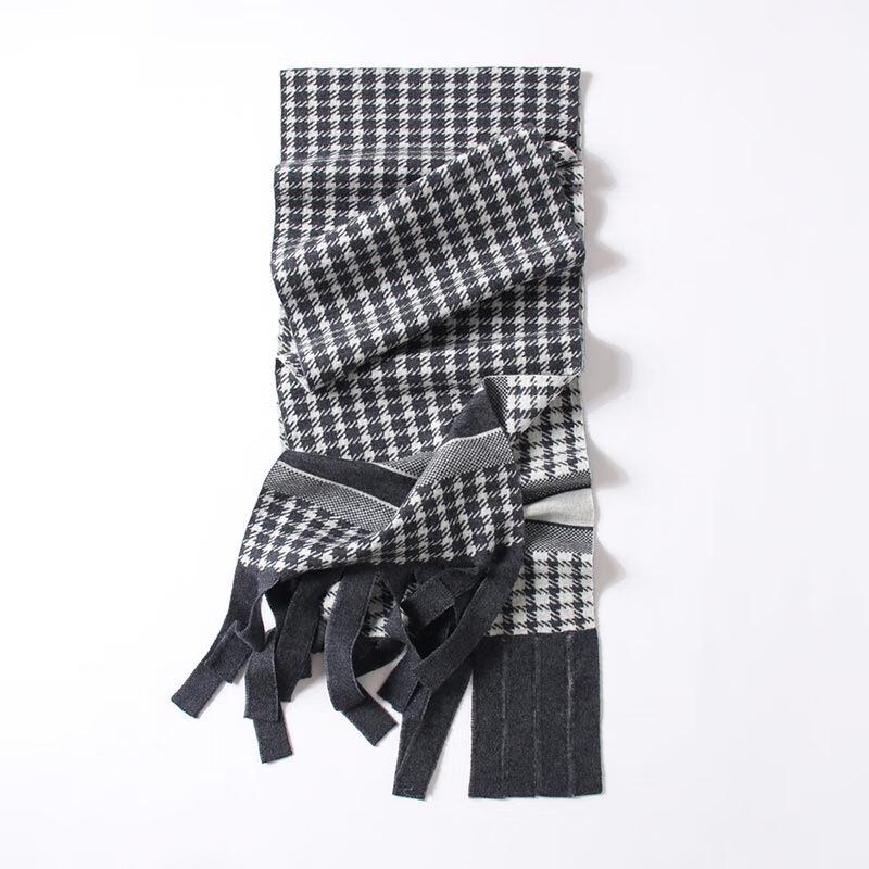 G·TENNA NXW187 Unisex Houndstooth Wool Scarf