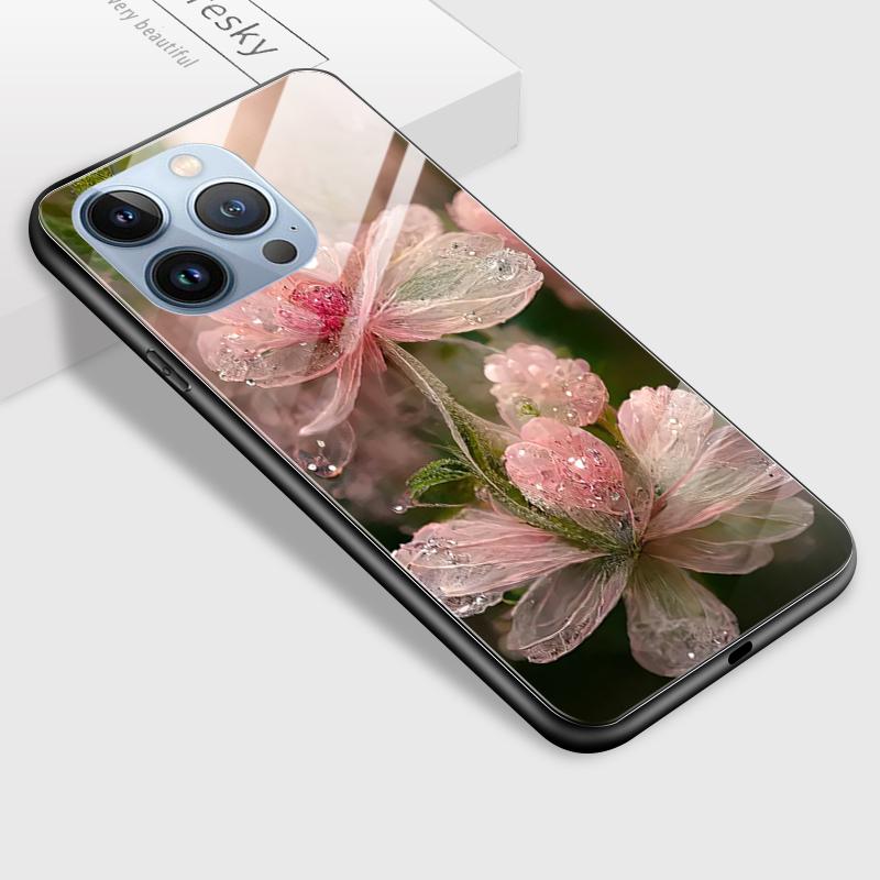 Tempered Glass Phone Case For Samsung A12 A16 A32 A53 S20FE S23 S25 Honor20 X6A 90Lite 9X Huawei Y9Prime2019 P30Lite Soft Edge Shockproof Smooth Shell