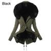 Giacca parka con cappuccio in pelliccia sintetica da donna, lunga, calda, invernale, in pile, spessa, taglie forti