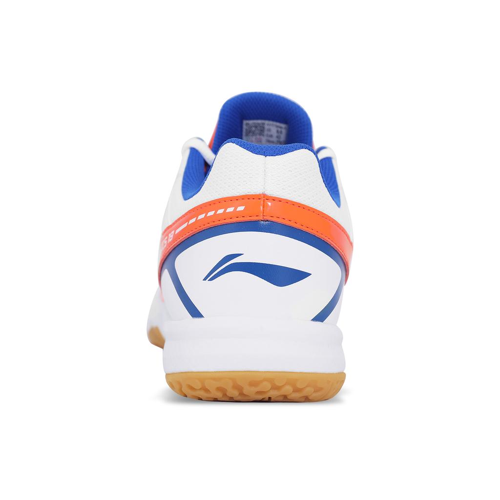 New LiNing Anti Slip Wear Resistant Mid Top Badminton Shoes Unisex Orange Colorful Blue AYTT039-3