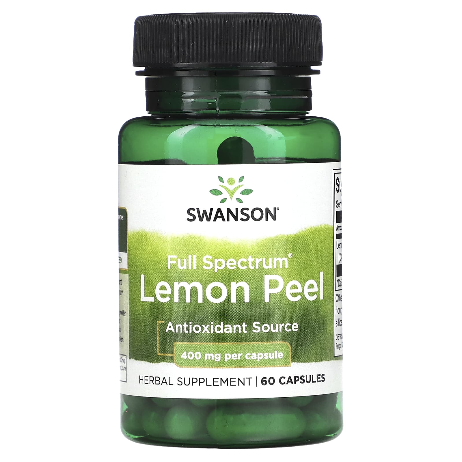 

Full Spectrum Lemon Peel, 400Mg, 60 Capsules