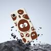For iPhone 16e Case Funny Big Eyes Doll Pattern Printing Straight Edge TPU Phone Back Cover
