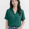 NaVaVa Women Simple Stylish Solid V Neck Collar Short sleeVe Blouse Nb3169
