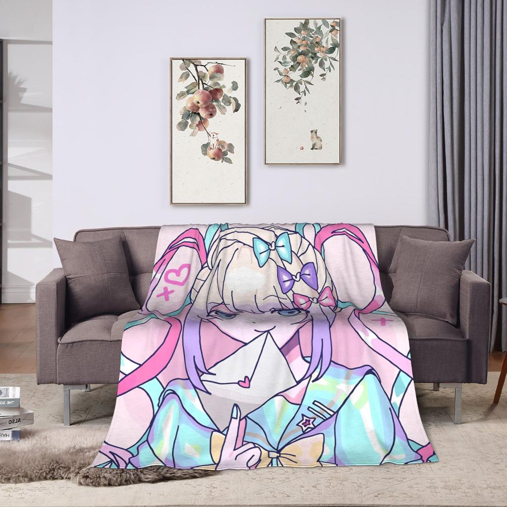 Needy Streamer Overload Kangel Flannel Blanket Winter  Soft Throw Blanket for Girls Boys Room Fashion Bedspread Sofa Bed Cover