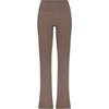 Soft Lounge Foldover Pant Ribbed Soft Folded Flare Casual Pants Women Pants Amethyst AP-LPT-1171-AME