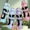 1PC Number Sixty Seven Logo 750ml Color Plastic Sports Water Bottle Leakproof Flip Straw Lid Suitable for Sports Office Home Use