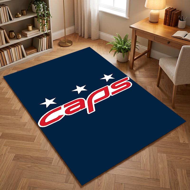 Washington Capitals (1) Büroteppiche geeignet für Wohnzimmer Schlafzimmer Büros und Küchen ein Geschenk für moderne Wohnkultur