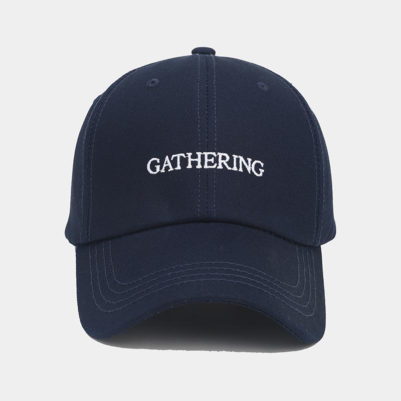 Letter Embroidered Baseball Cap Men's Casual Versatile Cap Women's Outdoor Sports Shopping Sun Protection Visor Tide