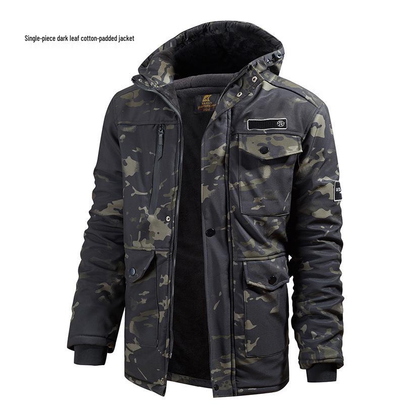 

Мужская модная зимняя куртка-рабочая одежда с флисовой подкладкой - Толстое, износостойкое пальто для защиты труда 165 (90-110 kg)