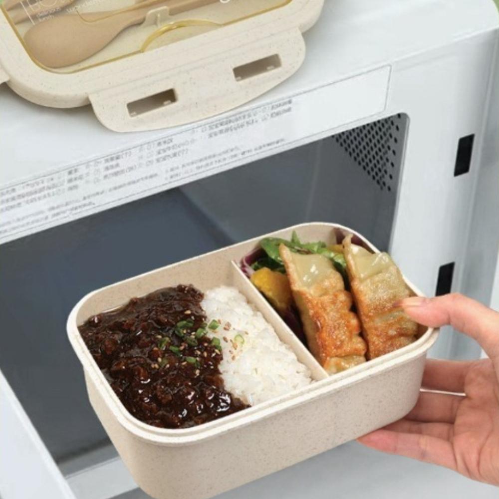 1Pcs Bento Box Leak Proof Lunch Box with Compartment Bento Box Microwave Safe Heating for Office Workers Lunch Containers