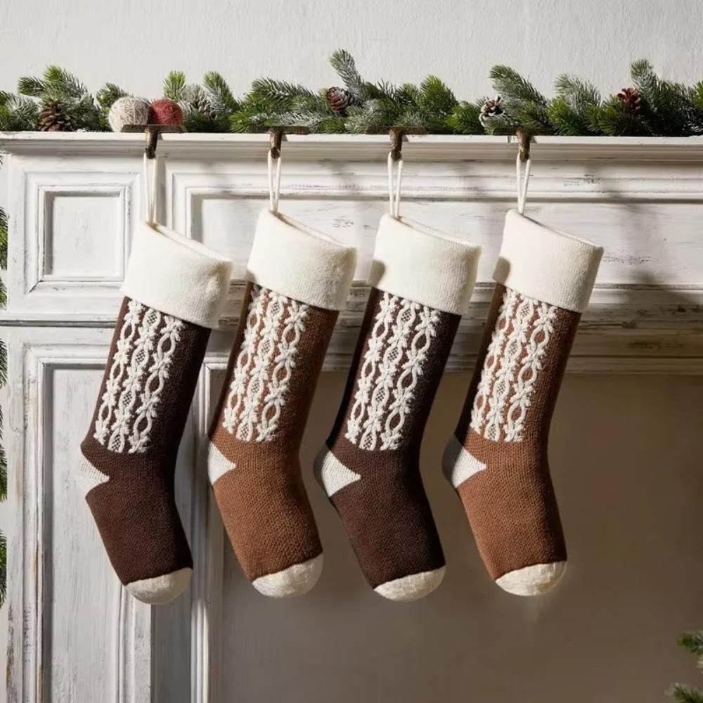 18"/46CM Christmas Stockings Hanging Ornaments Christmas Gift Bag Festival Candy Bag  Christmas