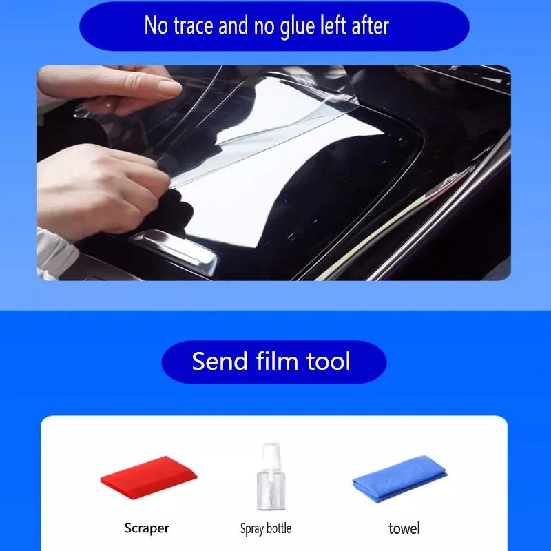For Geely Coolray 2025 Belgee X50 Tpu Transparent Car Interior Protective Film Sticker Center Console Trim Prevent Scratches