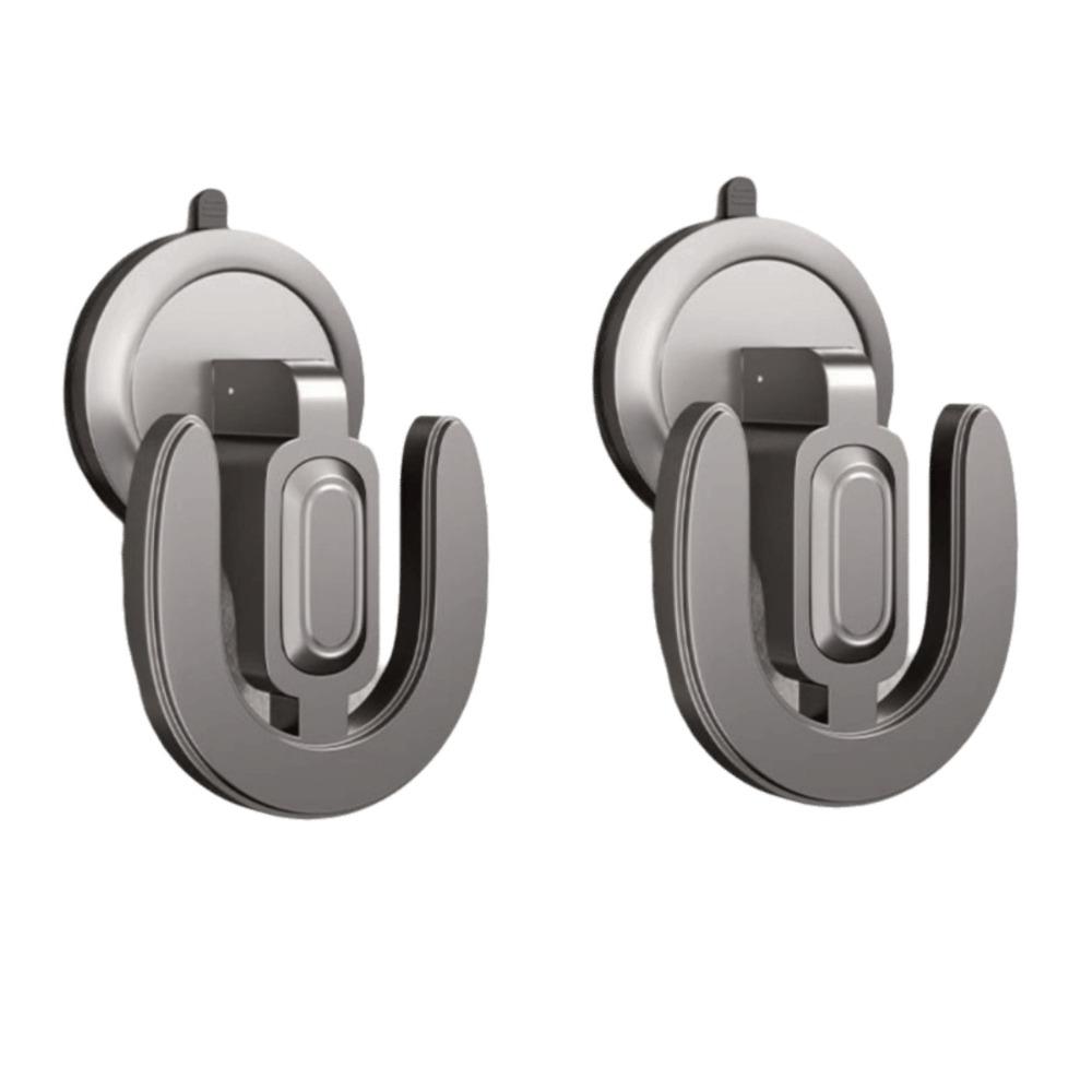 2pcs No Punching U-shaped Slipper Rack Suction Cup Bathroom Sandal Holder Balcony