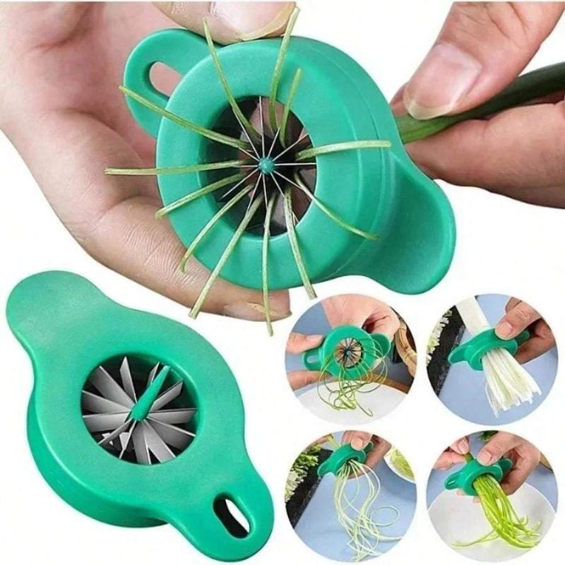 1PC Green Onion Cutter Superfine Onion Flower Cutter Shredded Slicer Graters Easy Manual Vegetable Shredder Mini Accessories