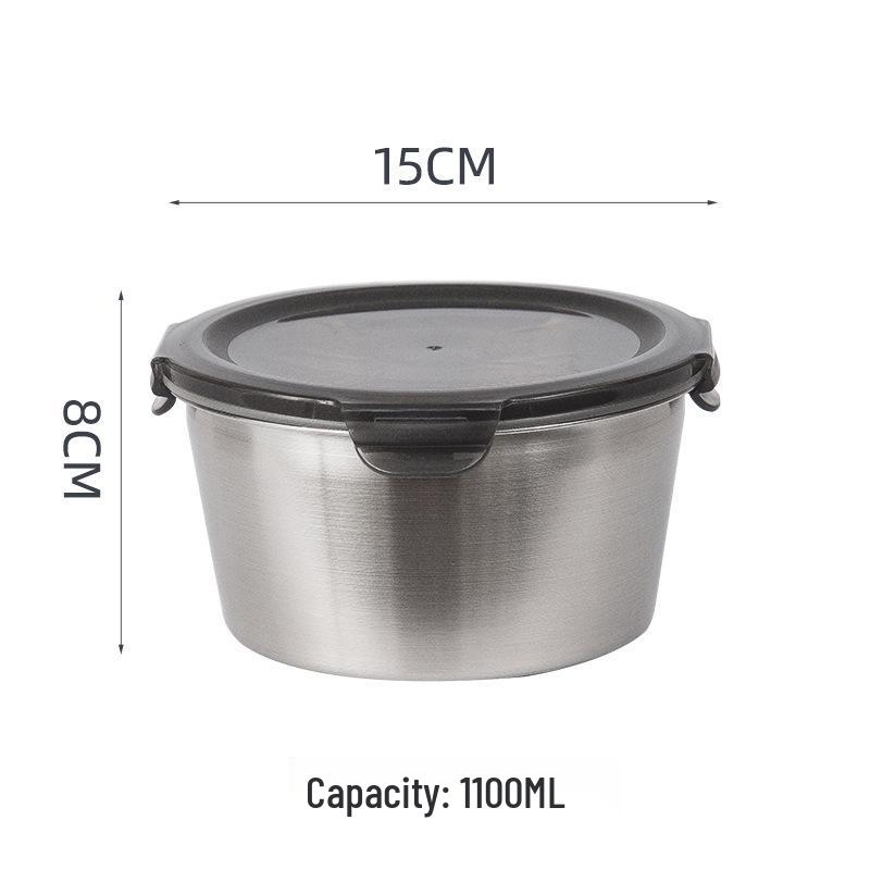 Customizable Stainless Steel Round Sealed Lunch Box for Work and Fresh-Keeping