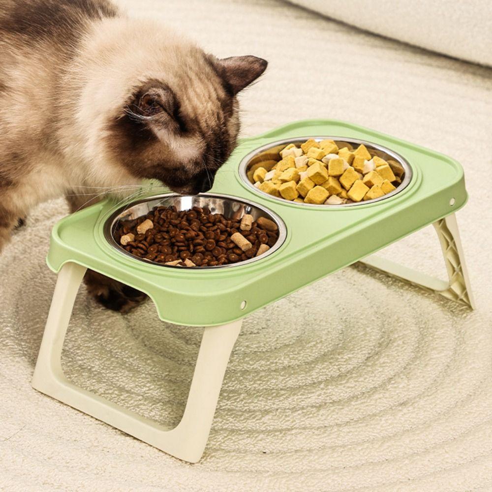 Non-Slip Pet High Footed Bowl Anti-flip Pet Water Feeder Container  for Kitten/Puppy/Bunny