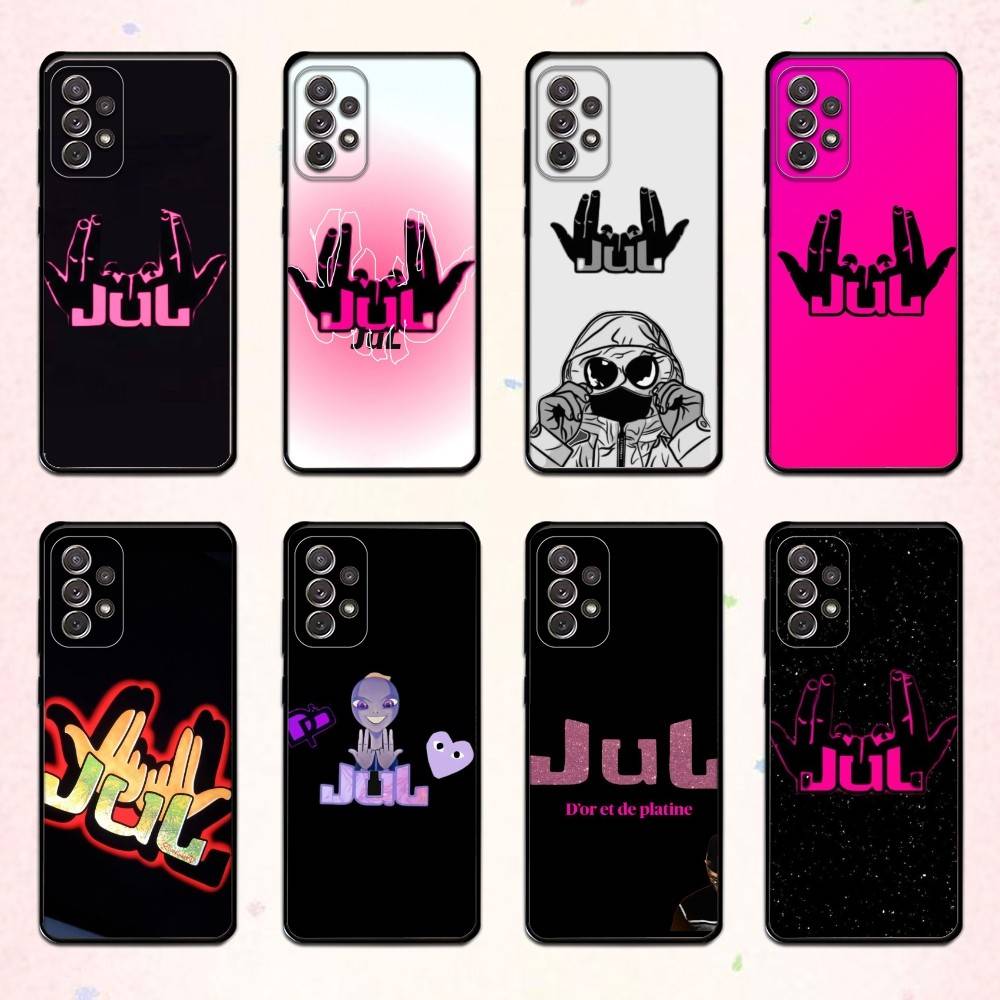 Urban France J-Jul Rapper Phone Case For Samsung S 25,24,23,22,30,21,10,9,Ultra,Plus,Lite,FE,4,5 G Soft Black Case