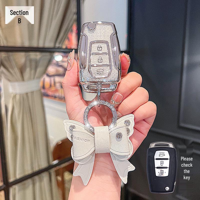 Ssangyong Korando Rexton Crystal Remote Key Protective Cover Set