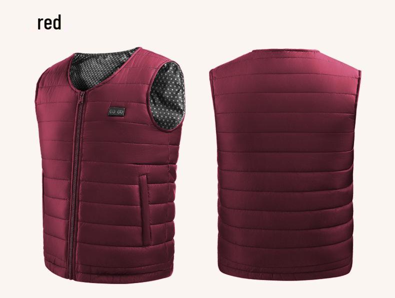 

Унісекс жилет з 22 зонами нагріву USB: Розумний контроль температури V-подібний виріз для людей середнього віку та літніх L, weight 110-125kg