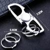 2 en 1 Fidget Hand Spinner Porte-clés Décapsuleur EDC Soulagement du Stress Jouet pour Doigts Gadget Portable Cadeau Adultes Utilisation Quotidienne en Extérieur