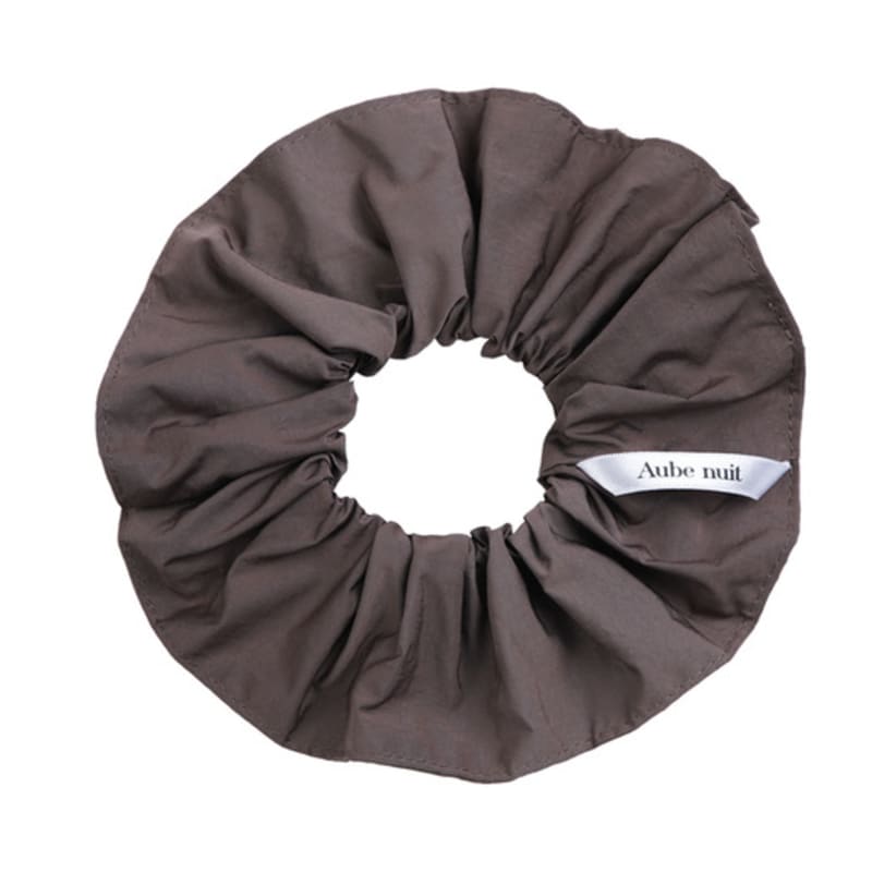 Aube Nuit [Recycle Nylon] New Rainy Day Hair Scrunchie Red Bean Brown L