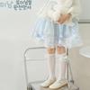 Stylish Knee Length Socks for Girls 3-12 Years Bowknot Trimmed Long Tube Socks Party Daily Wear Accessories