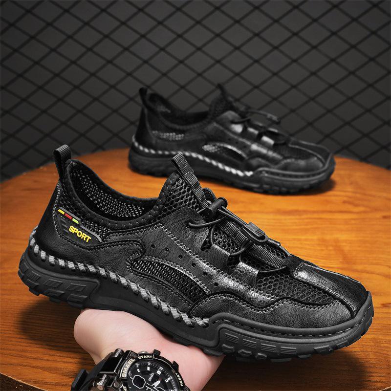 Men's Slip-On Breathable Mesh Casual Shoes for Summer, Sports, Work, and Driving