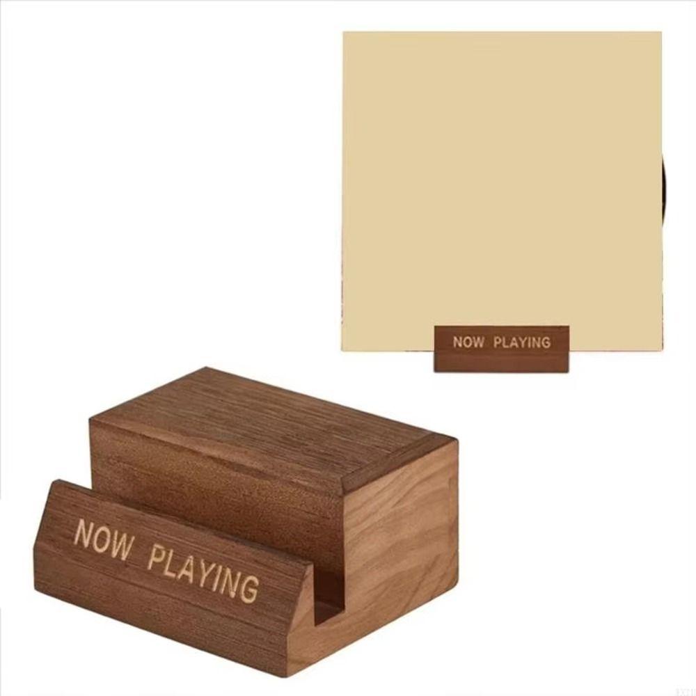 Single Holder Wooden Vinyl Record Holder Natural LP Display Shelf Album Display