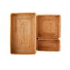 Dessert Tray Plant Basket Handmade Rattan Basket Rattan Storage Box Snack Bread Fruit Food Breakfast Table Display Tray