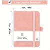 2 Stück A7 Mini liniertes Notizbuch mit Stifthalter Schule Büro Notizblock Notizbuch Memo Journaling Schreibwaren Schulanfangsbedarf