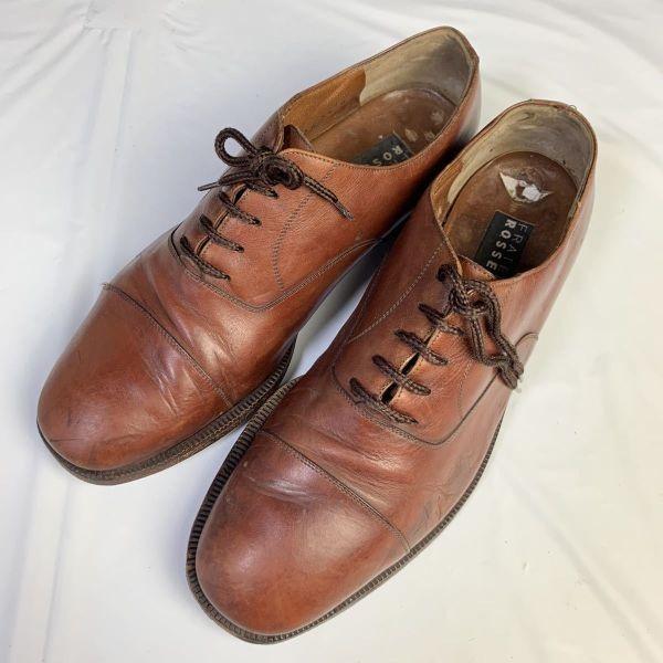 

FRATELLI ROSSETTI/Vintage Business Leather Shoes/8.5D/26.0-26.5cm/Brown/
