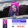 Gothic Nun Sister Car Halloween Sticker Auto B-pillar Car Center Column Decor Cover Scratches Waterproof Vinyl Decal Accessories