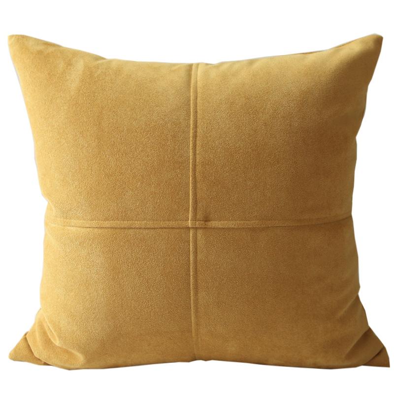 Velvet Cross Pattern Pillow Cover Living Room Sofa Cushion Cover Light Luxury Model Room Sofa Cushion Backrest