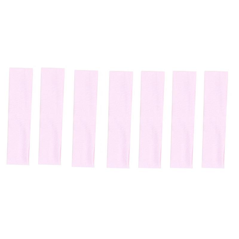 7 ks/šarže Letní sportovní jógové čelenky pro ženy Jednoduché nastavitelné Pánské Běžecké Absorbující pot Elastické gumičky do vlasů Jednobarevná čelenka