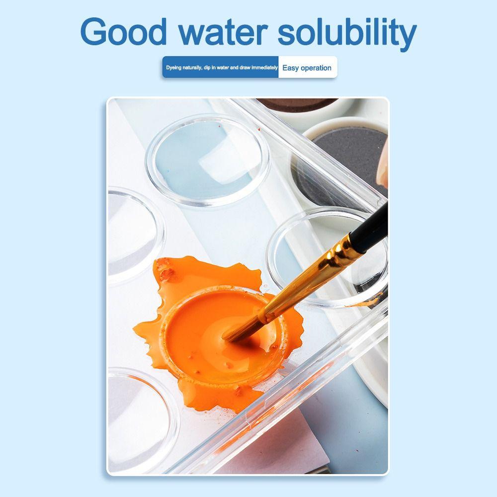 12/16/28/36/48 Colors With Water Brush Pen Watercolor Paint Set  Drawing Art Paint Supplies