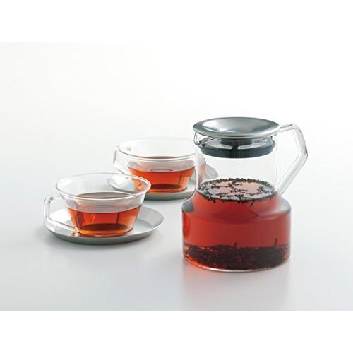 KINTO CAST Tea Cup 220ml Heat Resistant Glass Black Tea Microwave/Dishwasher Safe 8437